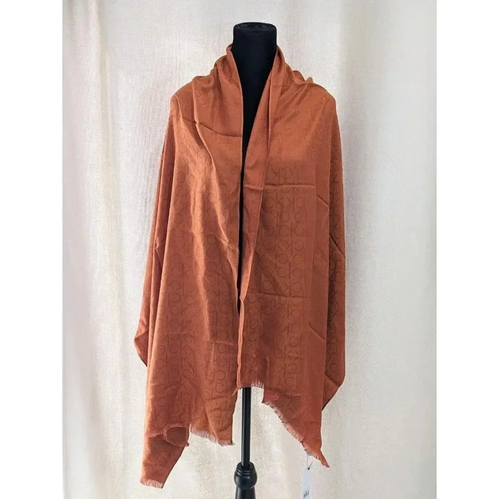 NWT Calvin Klein Women's Scarf Logo Printed (MSRP $44)